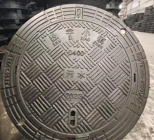 公坡镇球墨铸铁防沉降井盖展示